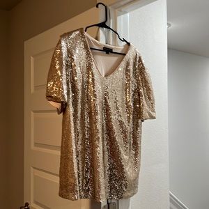 Gold sequin blouse from lane Bryant. Only worn one. It’s comfortable